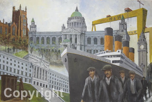 Titanic | Belfast | Ship Yard Workers | City Hall | Print